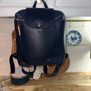 Longchamp Le Pliage City Medium Canvas & Leather Backpack